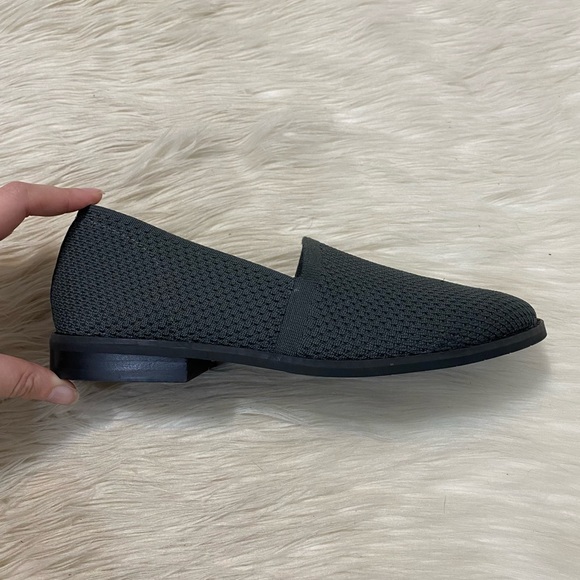Eileen Fisher Gray Demi Knit Flats Slip On Shoes - Picture 4 of 11